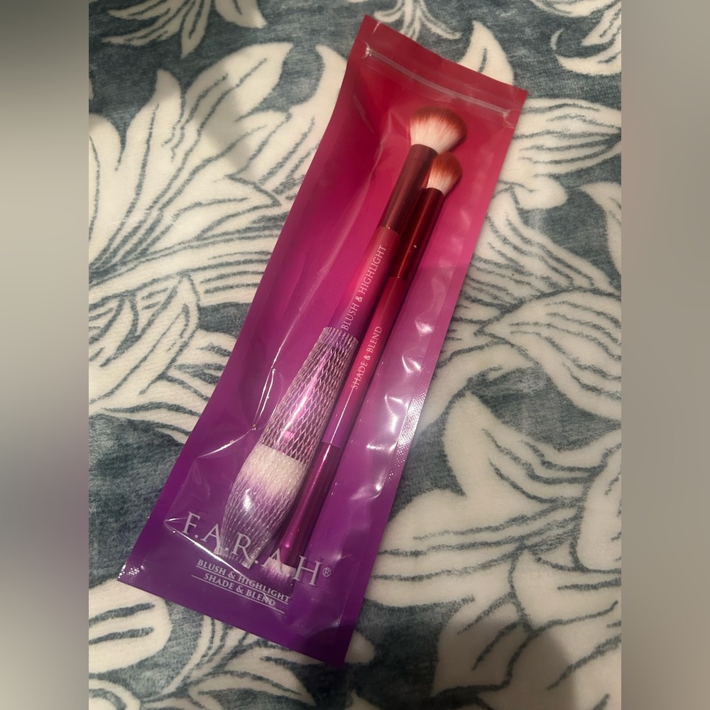 F.A.R.A.H Shade & Blend + Blush & Highlight Makeup Brush Set, Face Brushes